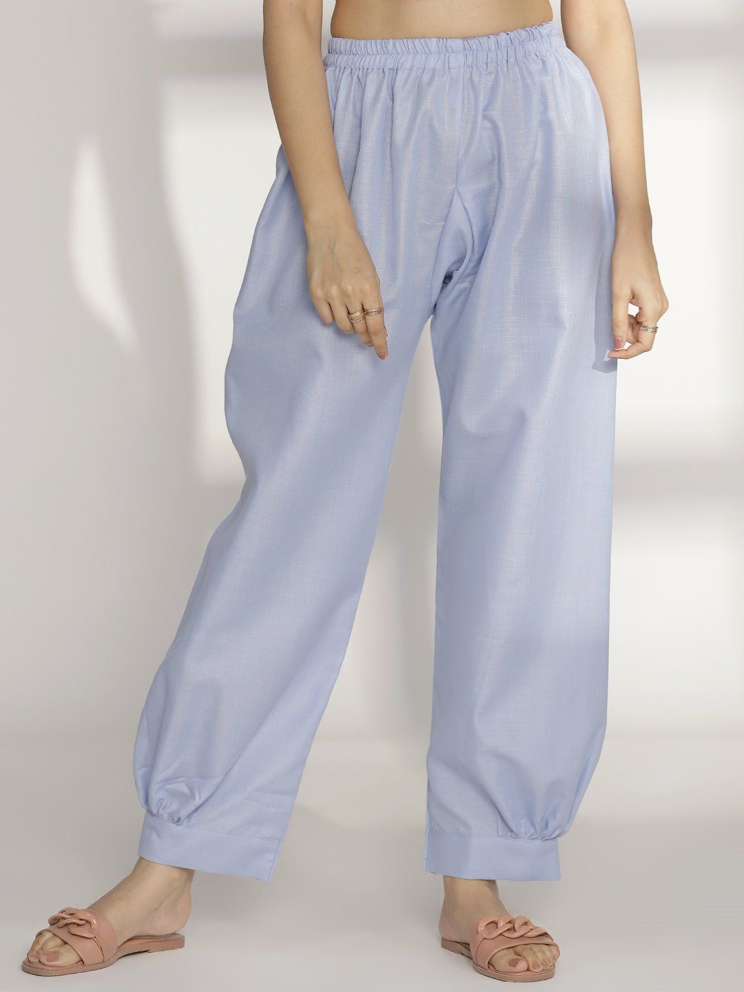 

LetsDressUp Women Straight Fit AfghaniSalwar, Blue