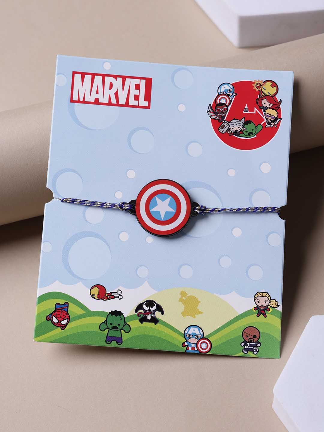 

PANASH Kids Captain America Marvel Rakhi Shield Design, Red