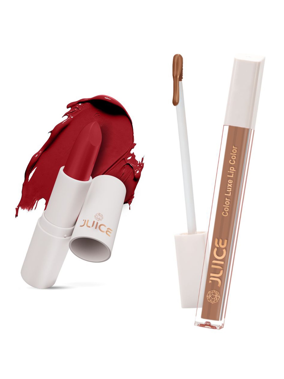 

JUICE Color Luxe Lip Color 2.5ml & Kiss Sensation Lipstick - 4g - LS04-M03 & LT04-M18, Red