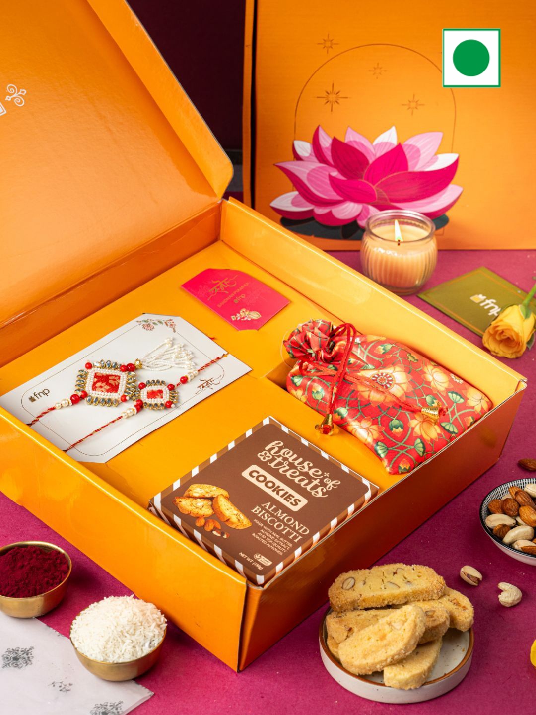 

fnp Rakhi With Assorted Gifts, Multi