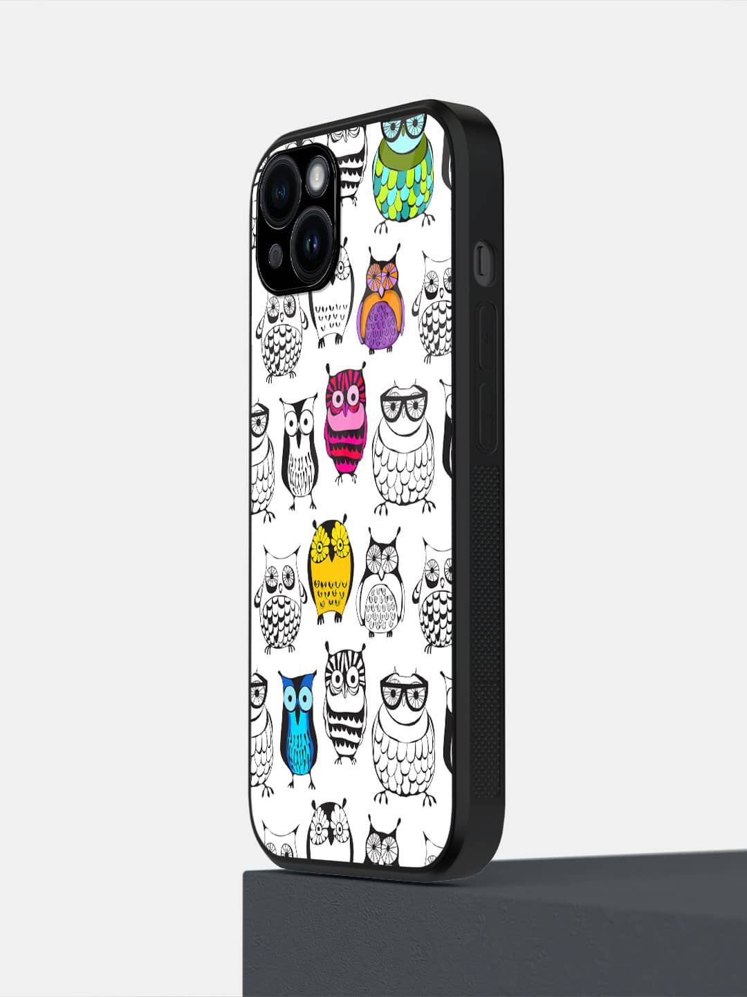 

macmerise Quirky Printed iPhone 14 Plus Back Case Mobile Accessories, White