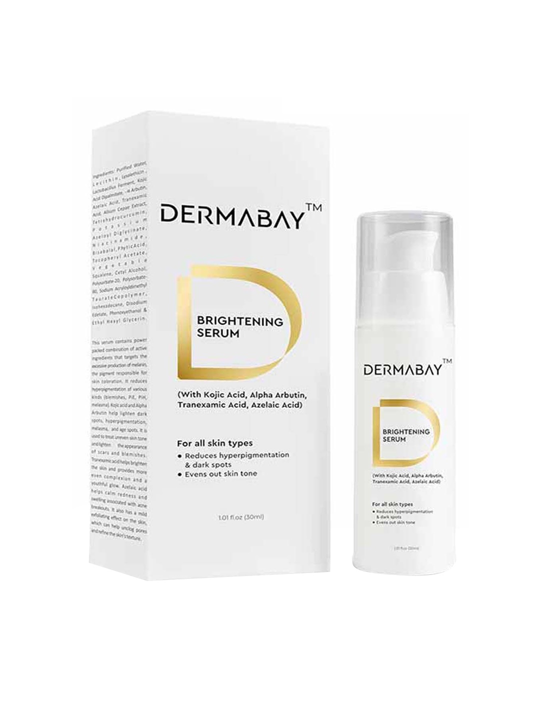 

DermaBay Brightening Face Serum For Dark Spots - 30ml, White