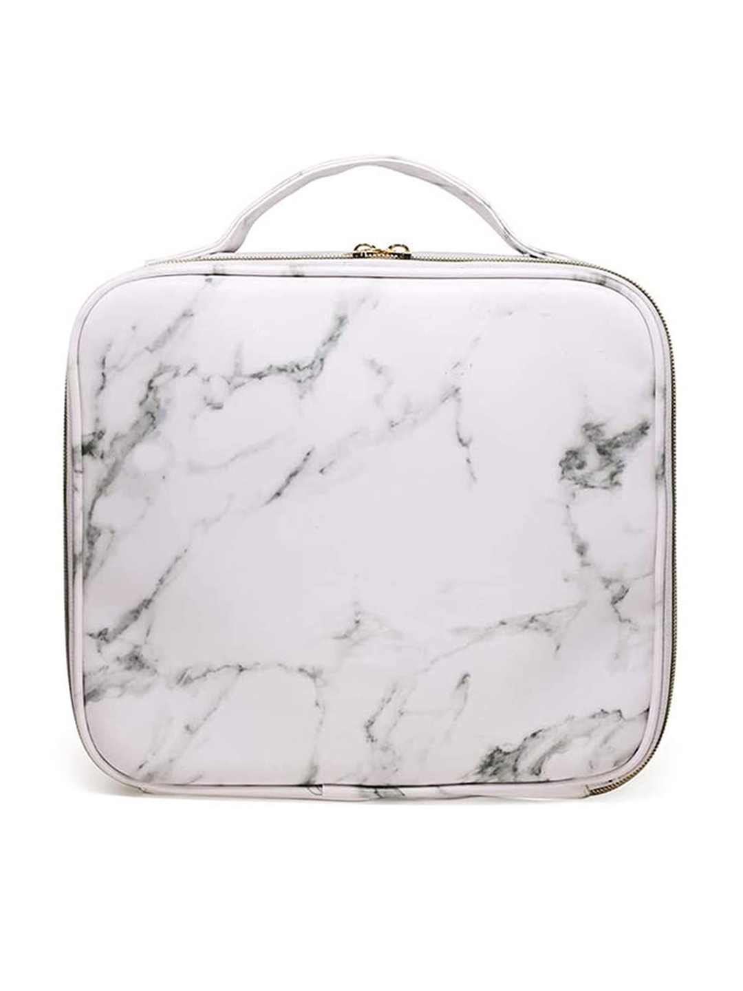 

Rhe Cosmetics Marble Effect Makeup Pouch, White