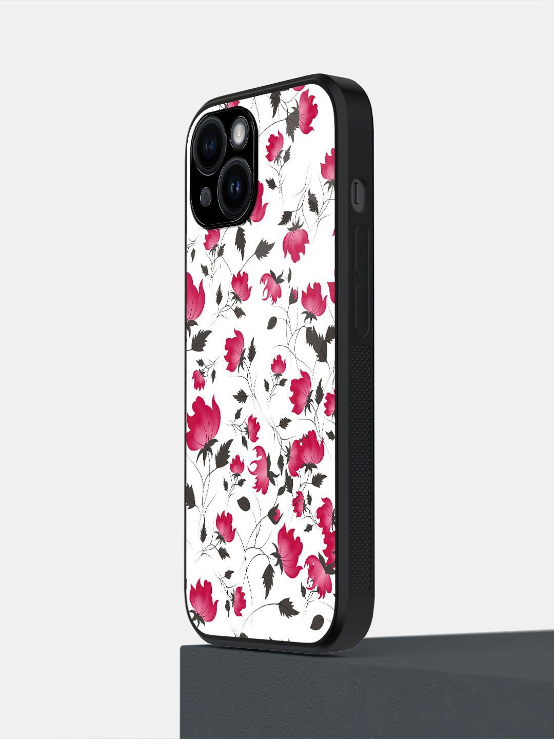 

macmerise Floral Printed iPhone 14 Back Case Mobile Accessories, White