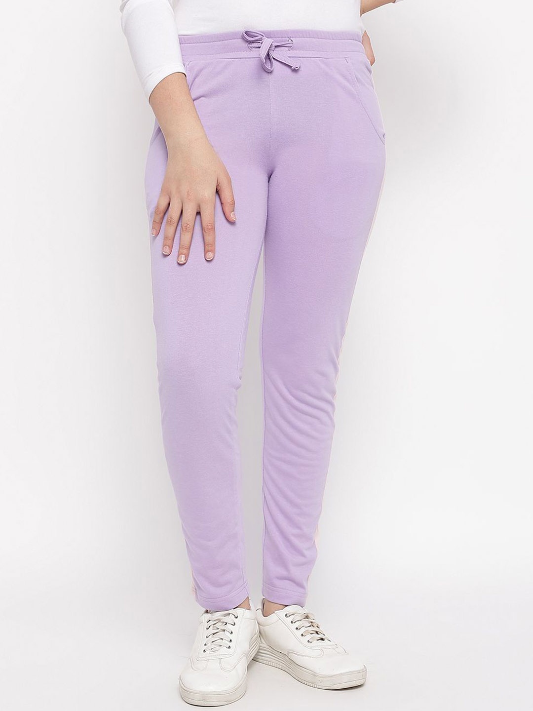 

Lil Tomatoes Girls Mid-Rise Track Pants, Lavender