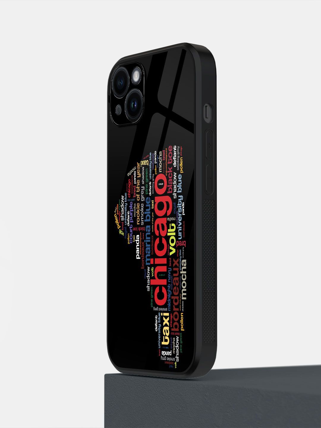 

macmerise Typography Printed iPhone 14 Plus Back Case Mobile Accessories, Black