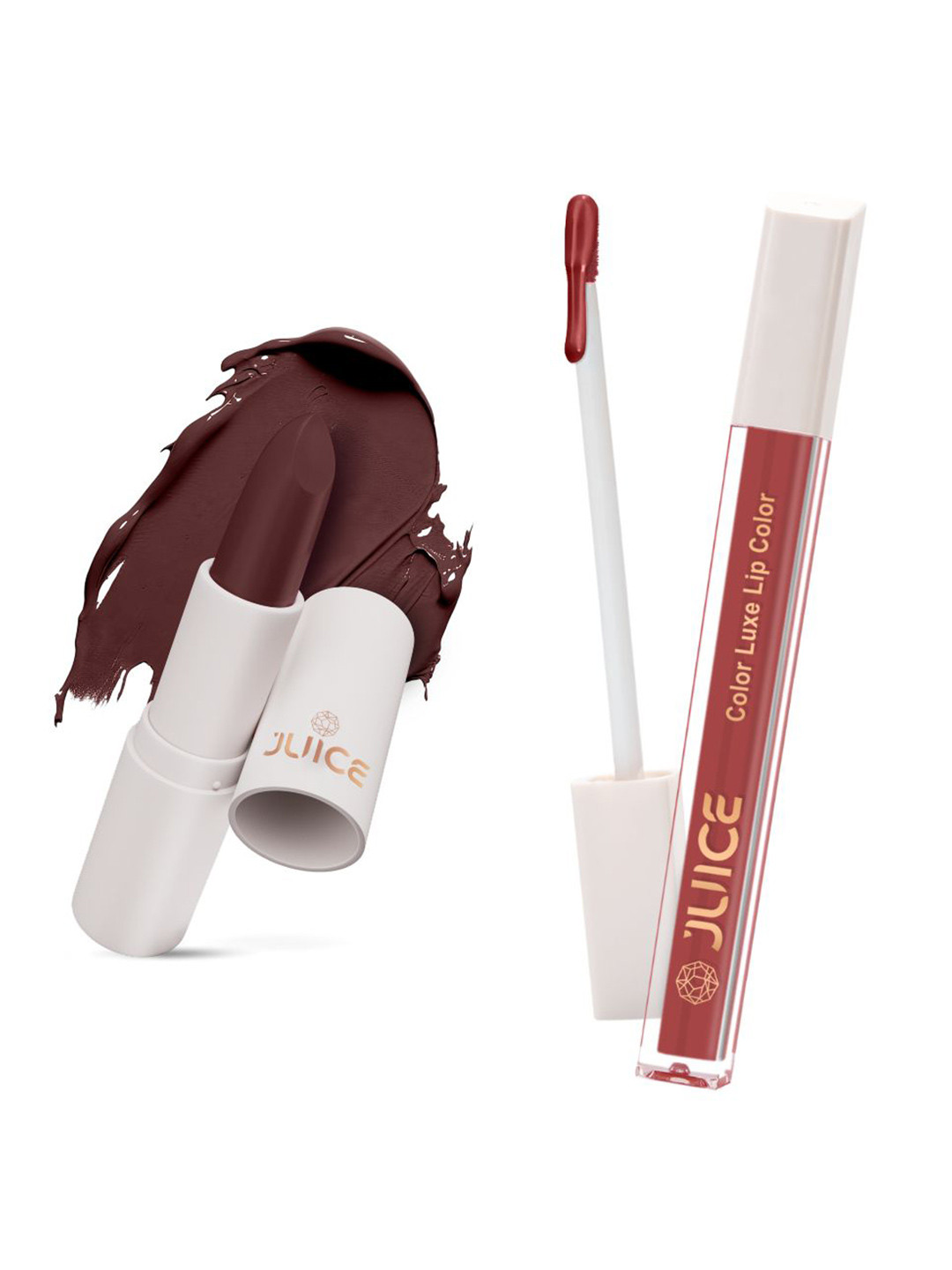 

JUICE Set Of 2 Color Luxe- 100g Each- Marron Royale - M06 & Kissable Pink - M03, Mauve