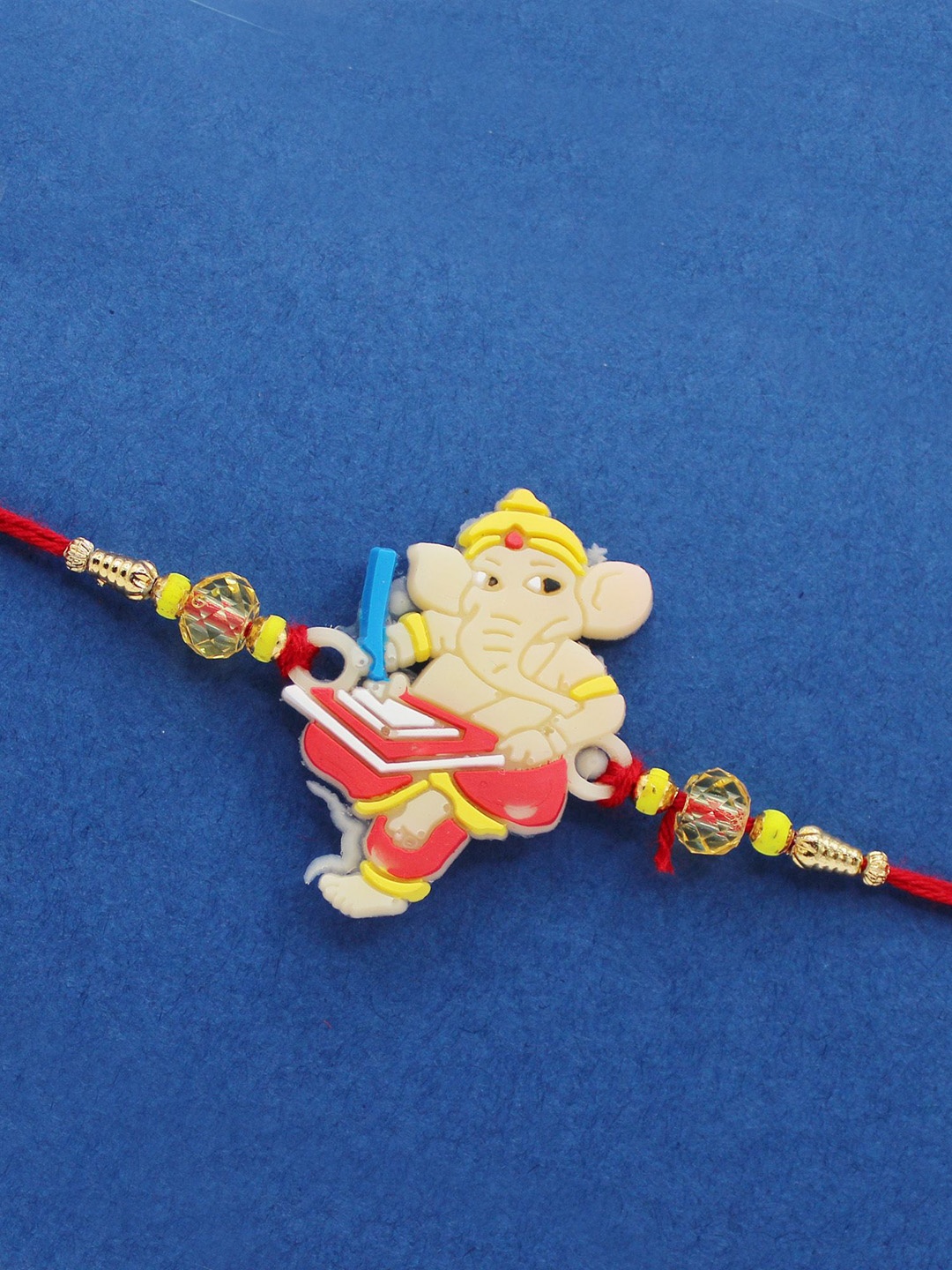 

Golden Kite Thread Rakhi, Red
