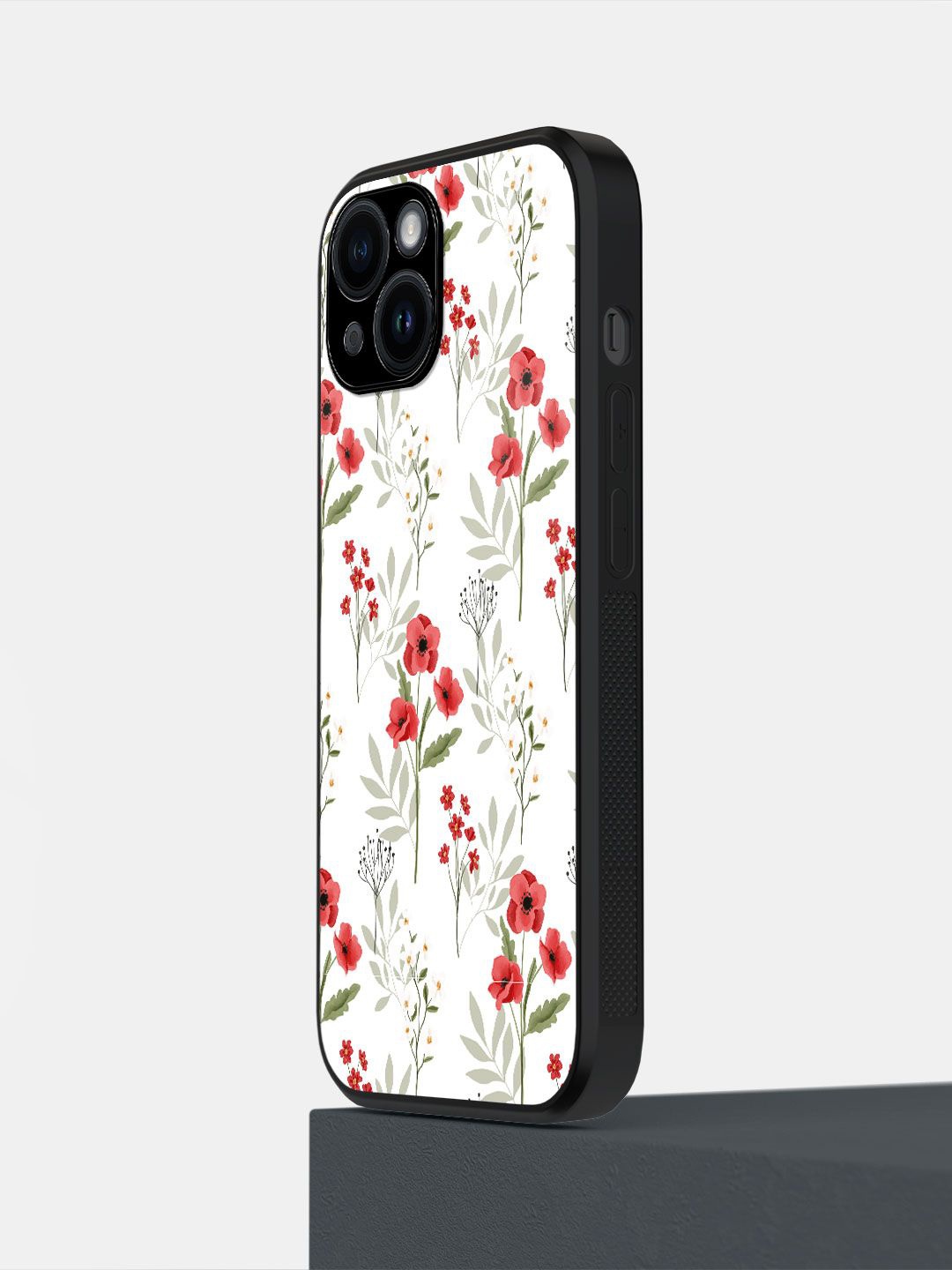 

macmerise Floral Printed iPhone 14 Back Case Mobile Accessories, White