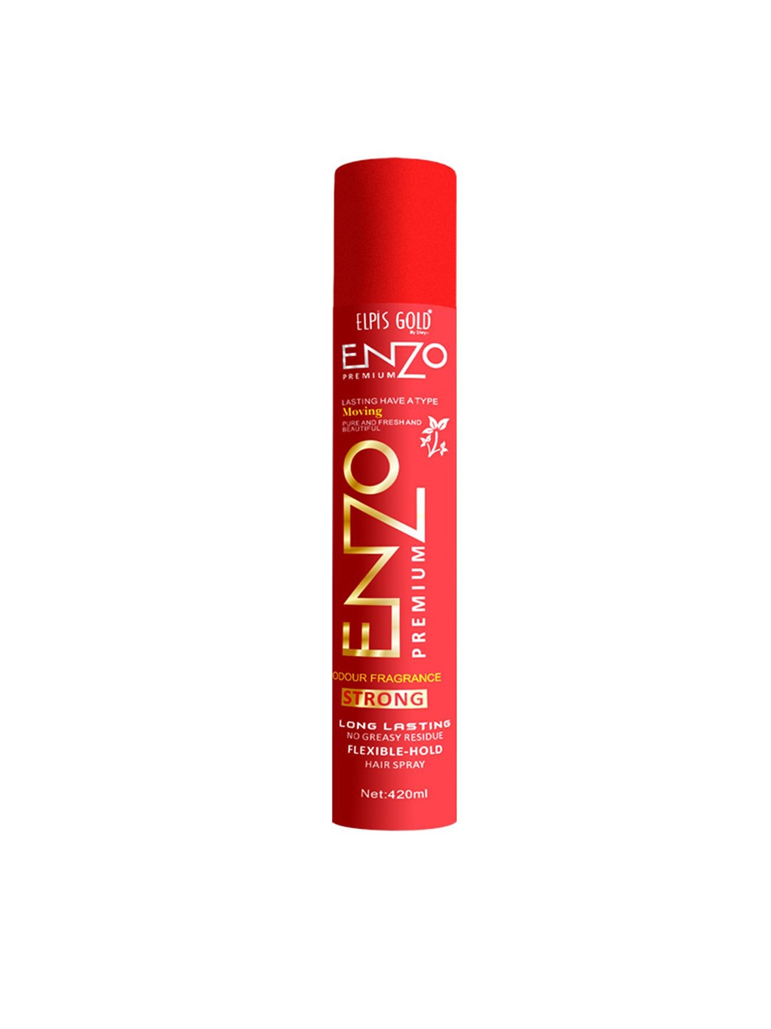 

ELPIS GOLD Enzo Premium Hair Spray Curl Enhancing With Flexible Hold- 420ml, Transparent