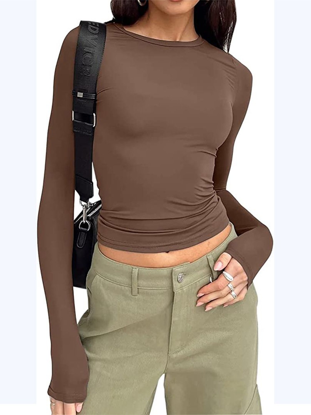

StyleCast Women Solid Round Neck Top, Multi