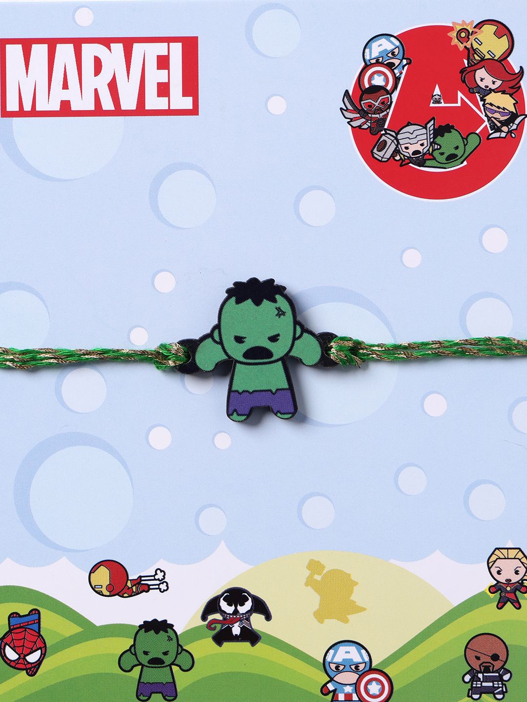 

PANASH Kids Hulk Marvel Rakhi, Green