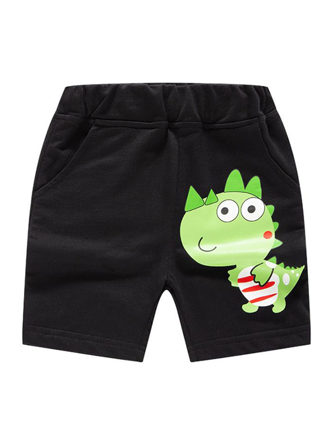 

Googo Gaaga Boys Printed Regular Shorts, Black