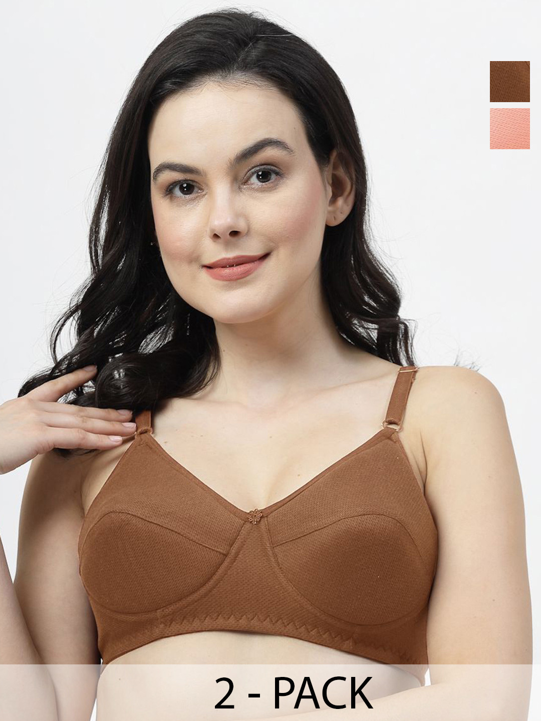 

SHYAM SONS FLAIR Bra Full Coverage Lightly Padded, Orange