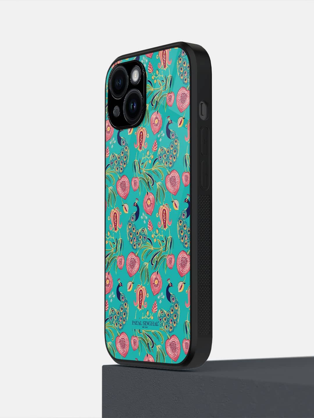 

macmerise Floral Printed iPhone 14 Back Case Mobile Accessories, Green