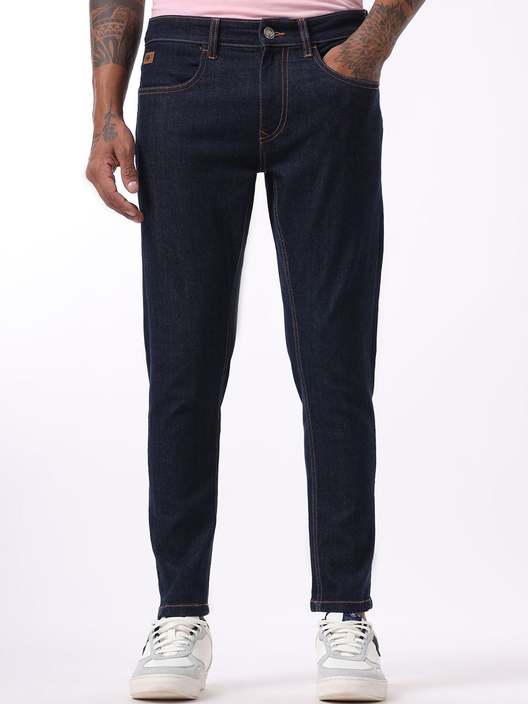 

WROGN Men Mid-Rise Comfort Skinny Fit Jeans, Blue