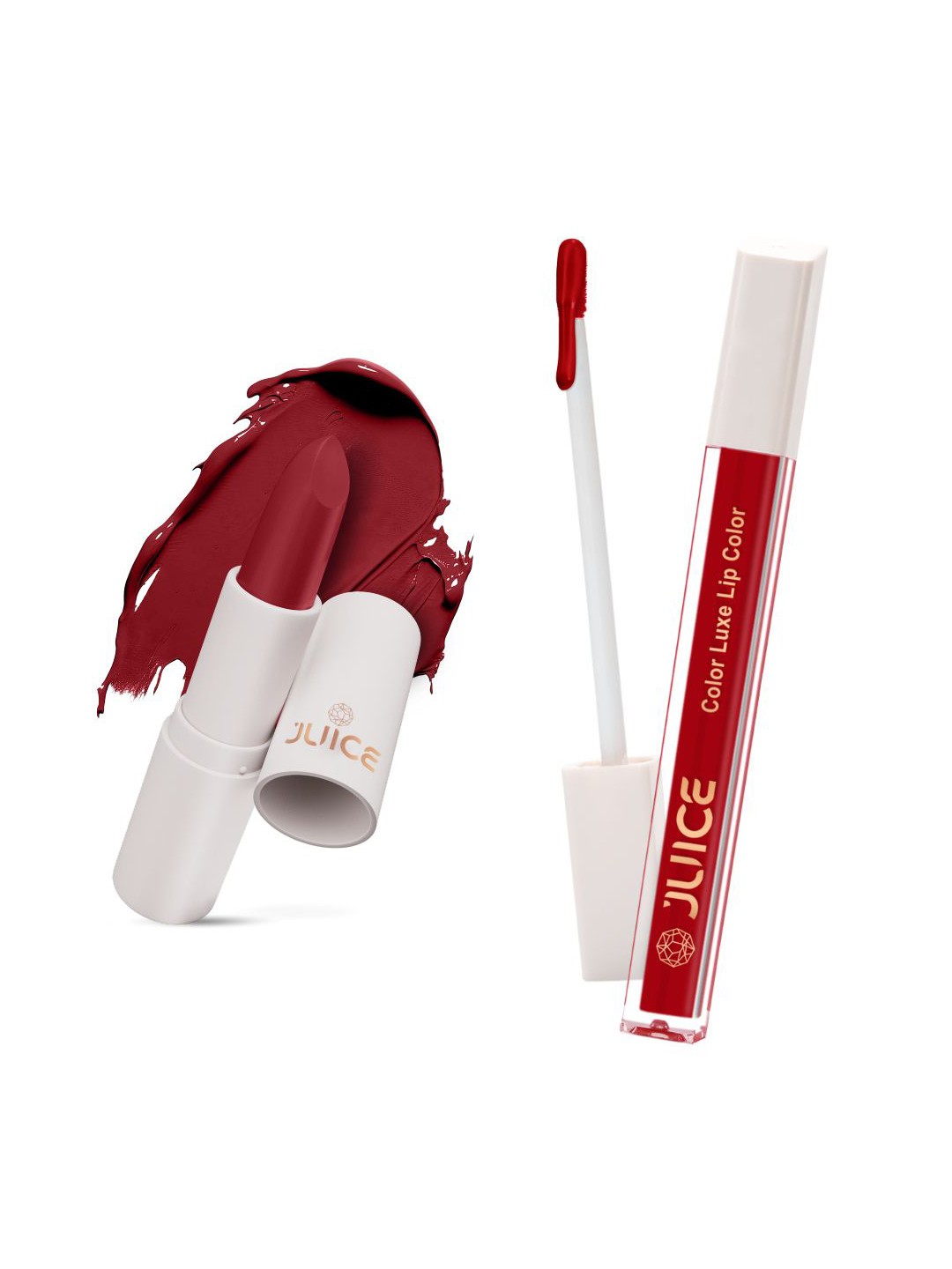 

JUICE Set of Color Luxe Lip Color 2.5ml & Kiss Sensation Lipstick 4g - Shade M09 & M07, Pink