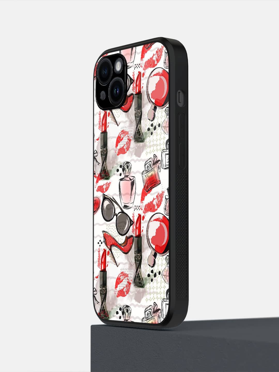 

macmerise Abstract Printed iPhone 14 Plus Back Case Mobile Accessories, White
