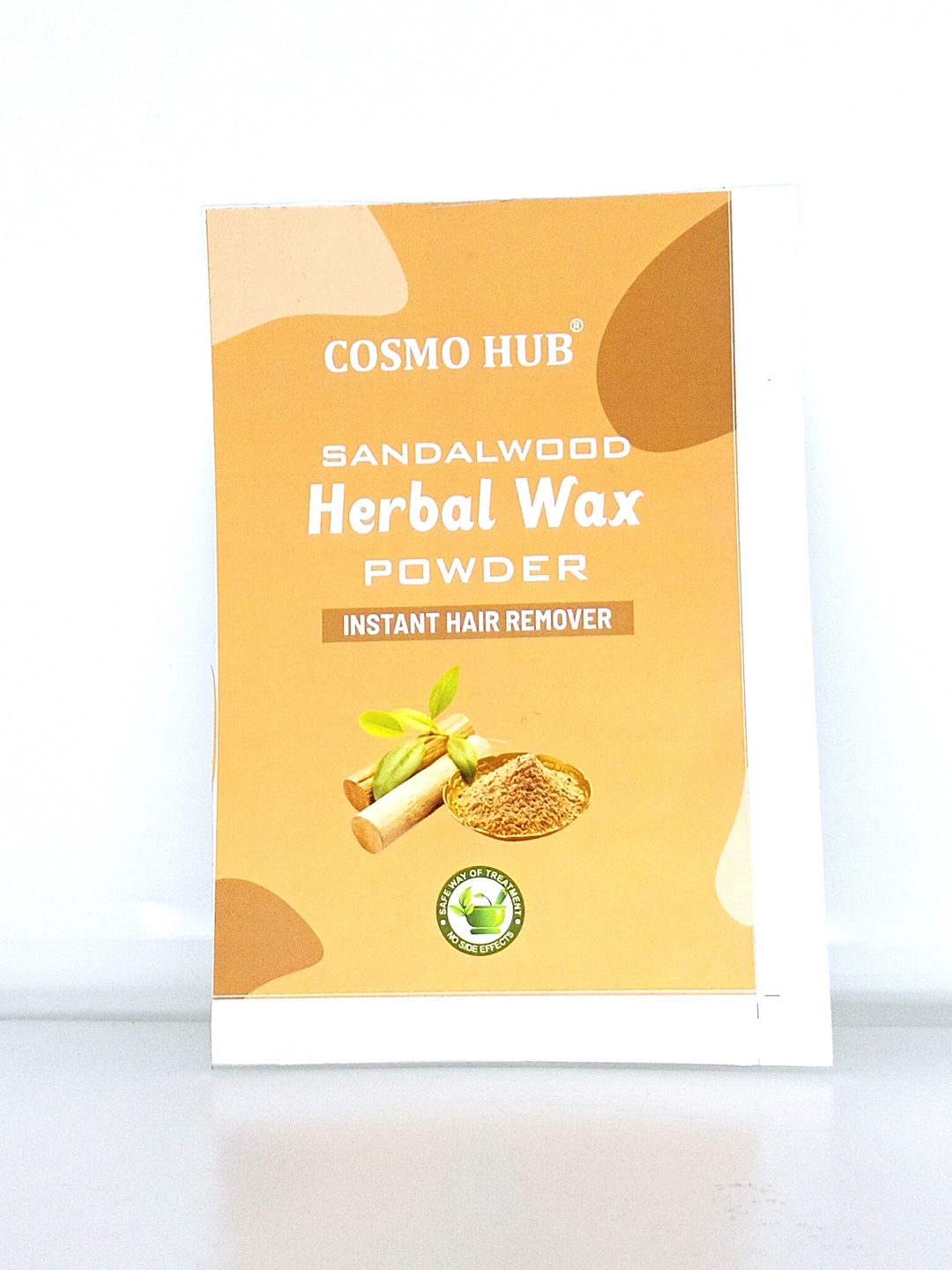 

COSMO HUB Sandalwood Herbal Wax Powder For Instant Hair Remover 50g, Orange