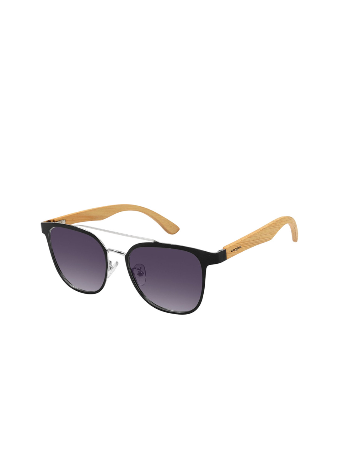 

Woggles Men Square Sunglasses with Polarised and UV Protected Lens WOWO-WOSQ-52015C4, Purple
