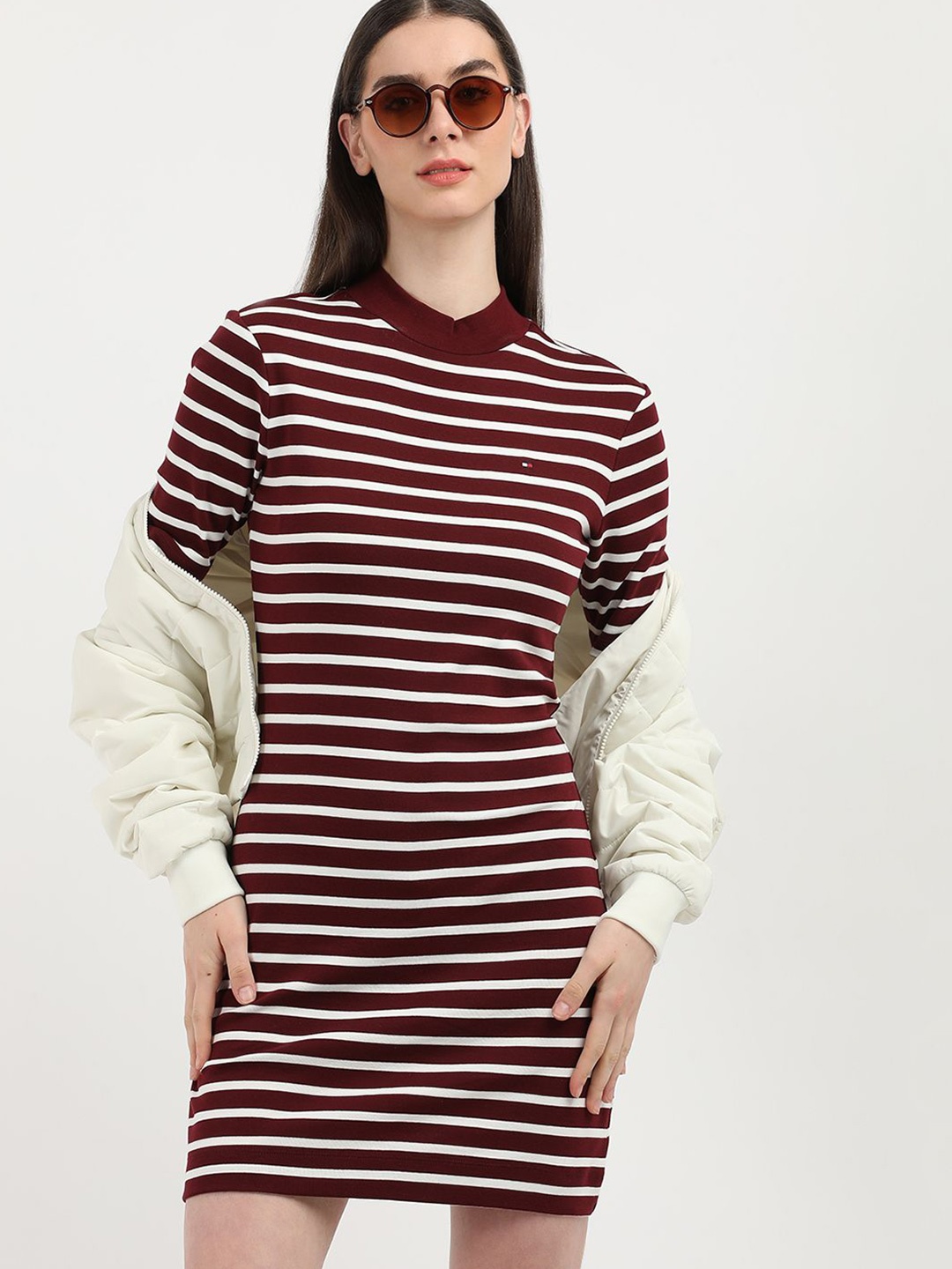 

Tommy Hilfiger Striped T-shirt Dress, Red