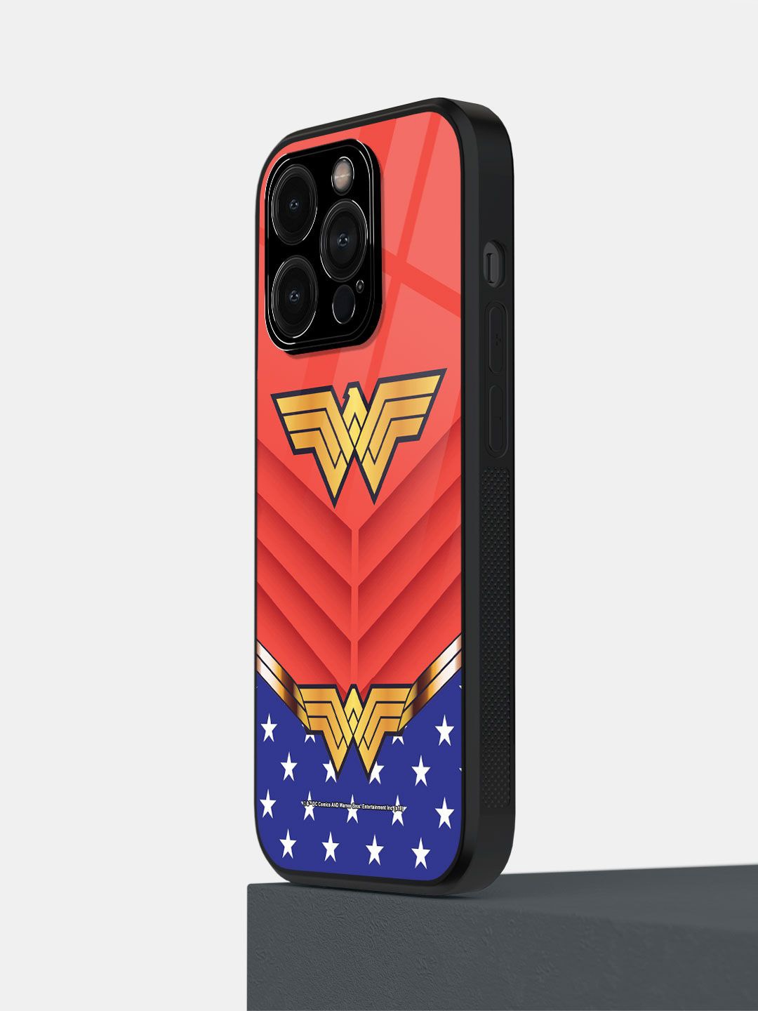 

macmerise Superhero Printed iPhone 14 Pro Back Case Mobile Accessories, Red