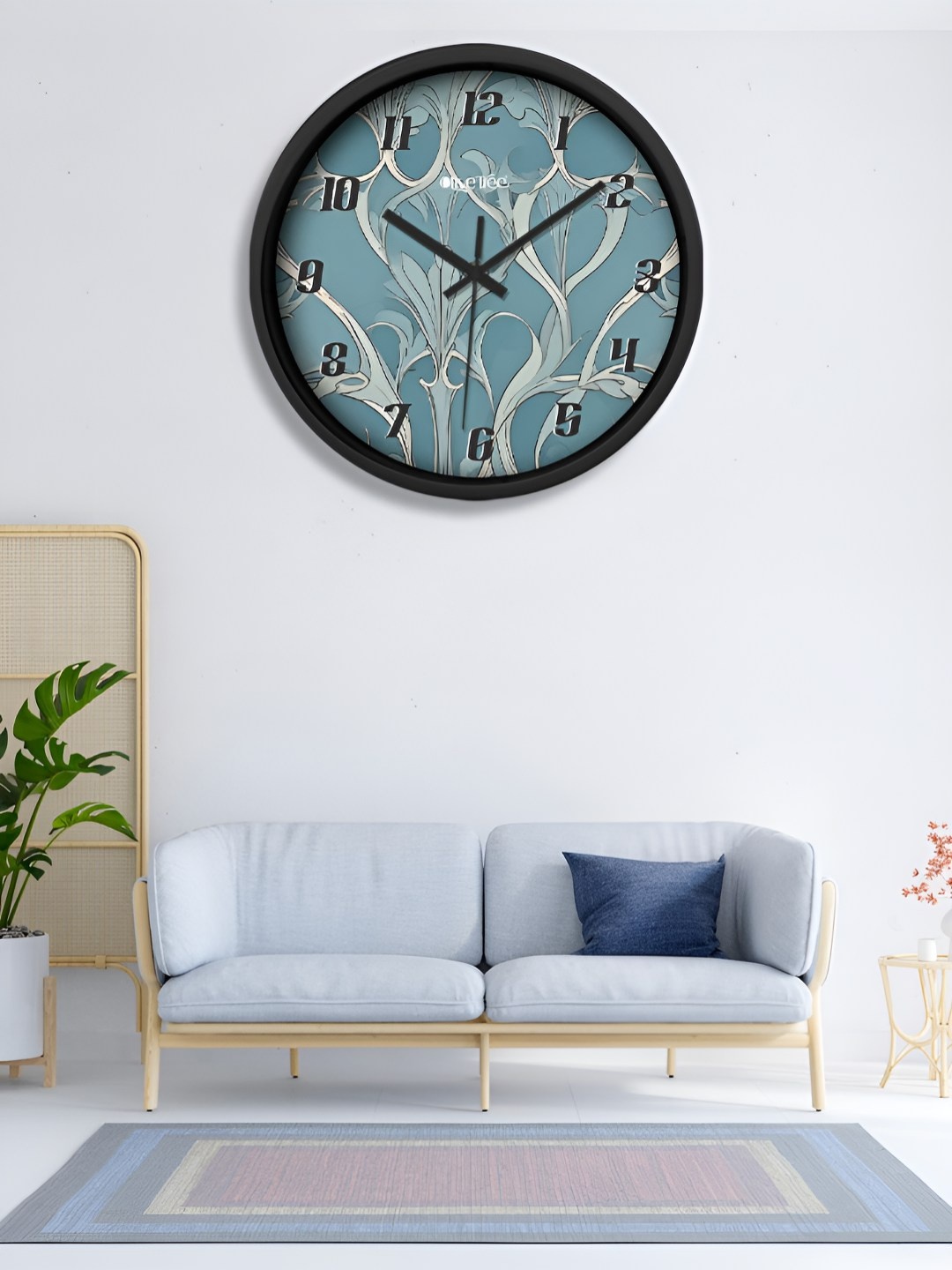 

OLIVE TREE Black & Green Printed Analogue Contemporary Wall Clock