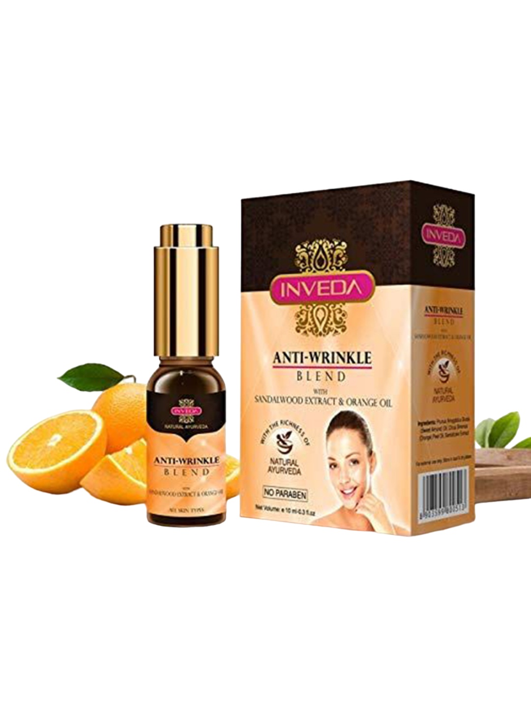 

Inveda Anti-Wrinkle Blend to Reduce Fine Lines & Skin Aging- 10ml, Brown