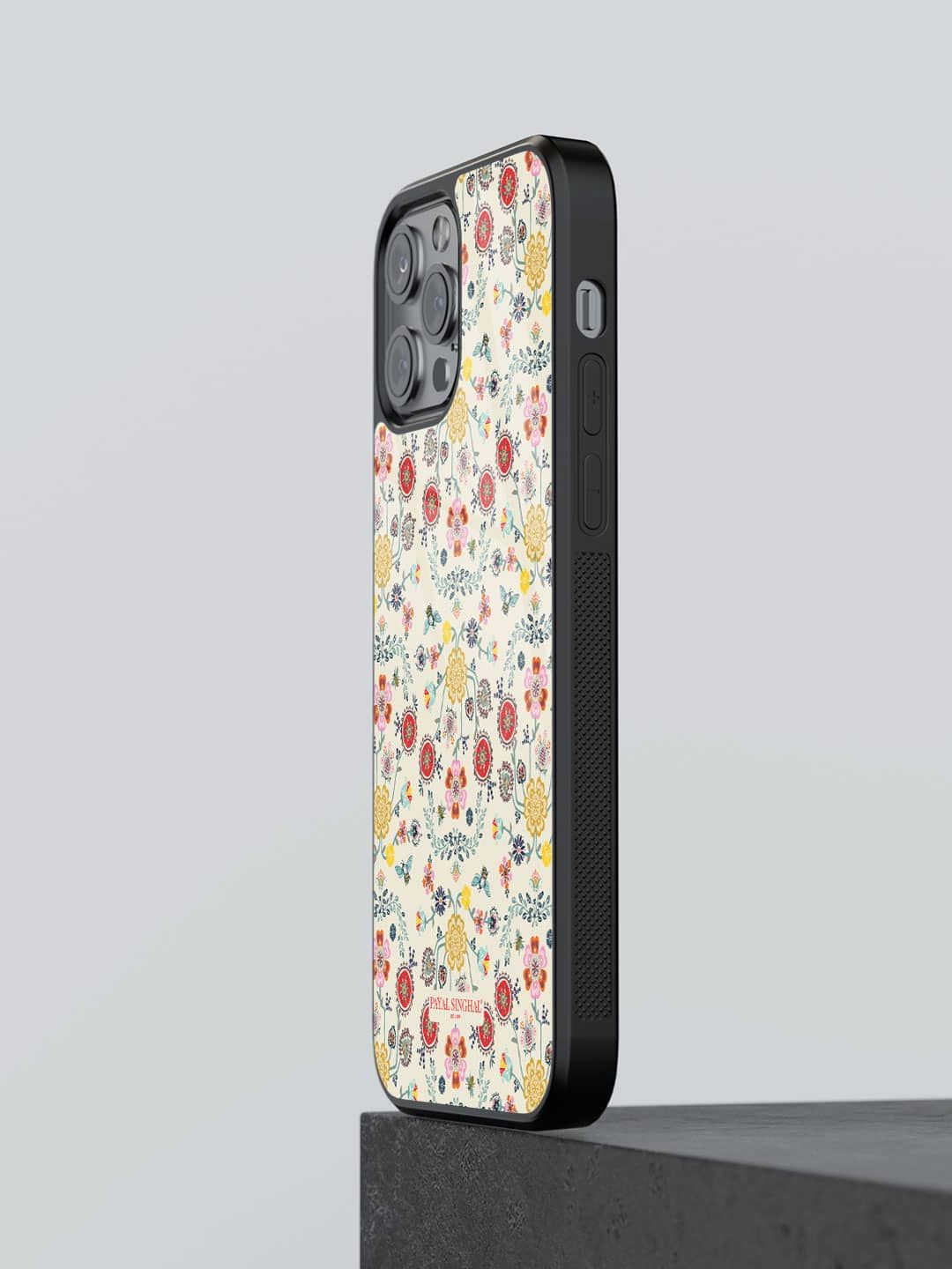 

macmerise Floral Printed iPhone 13 Pro Back Case Mobile Accessories, Yellow