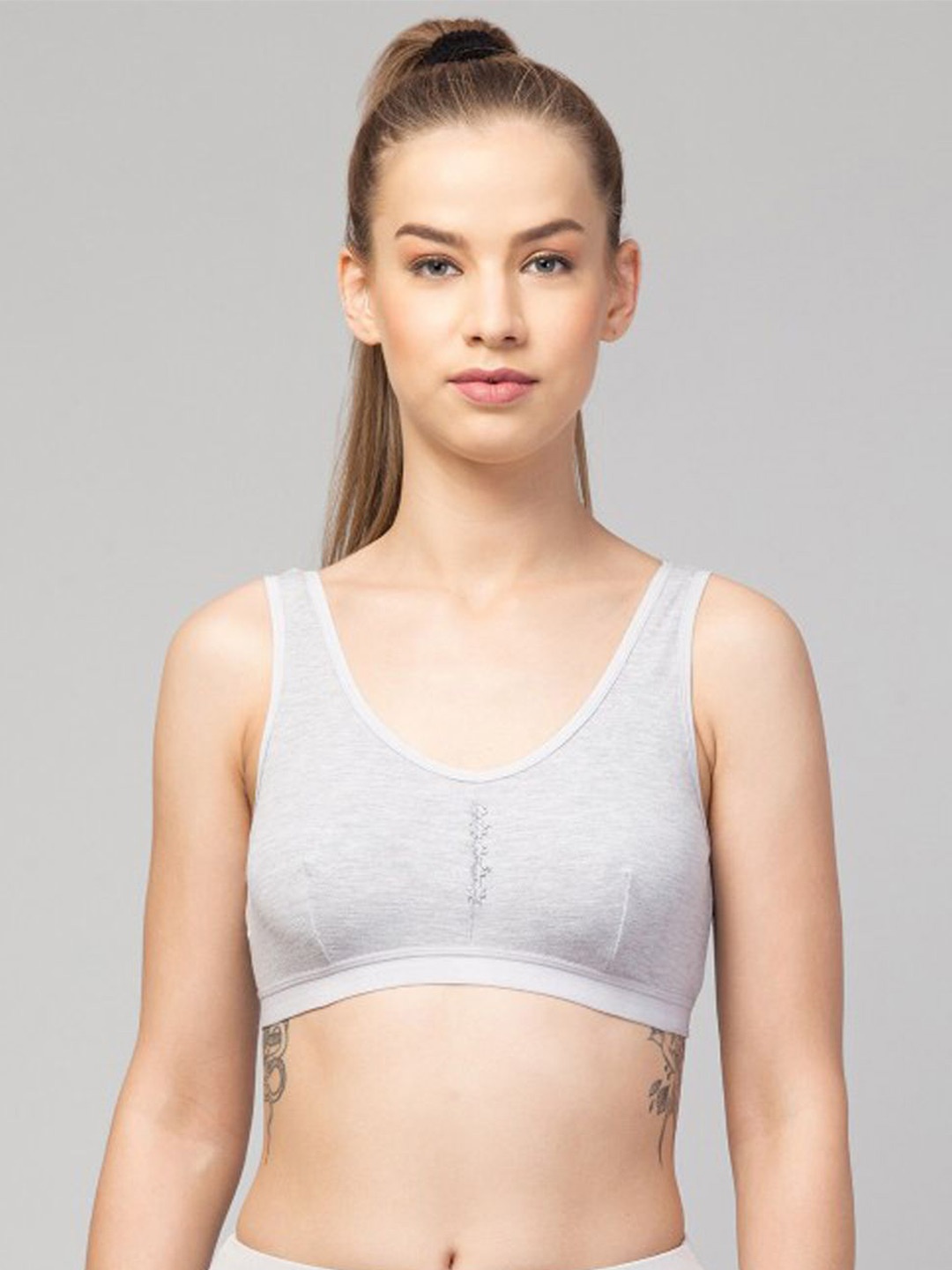

ComfyStyle Bra Medium Coverage Underwired Lightly Padded, Grey