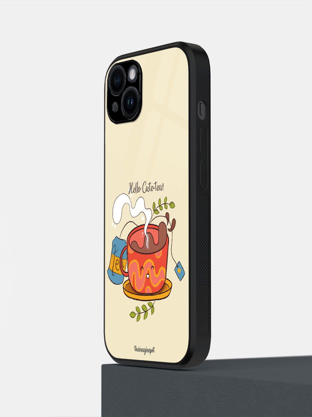 

macmerise Quirky Printed iPhone 14 Plus Back Case Mobile Accessories, Yellow