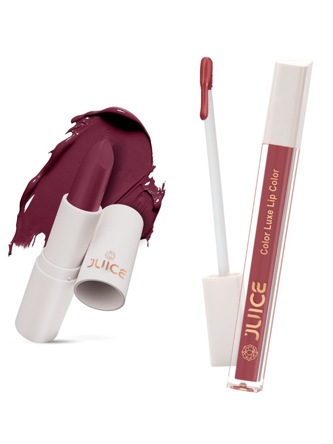 

JUICE Color Luxe Lip Color 2.5ml & Kiss Sensation Lipstick - 4g - LS04-M14 & LT04-M16, Purple