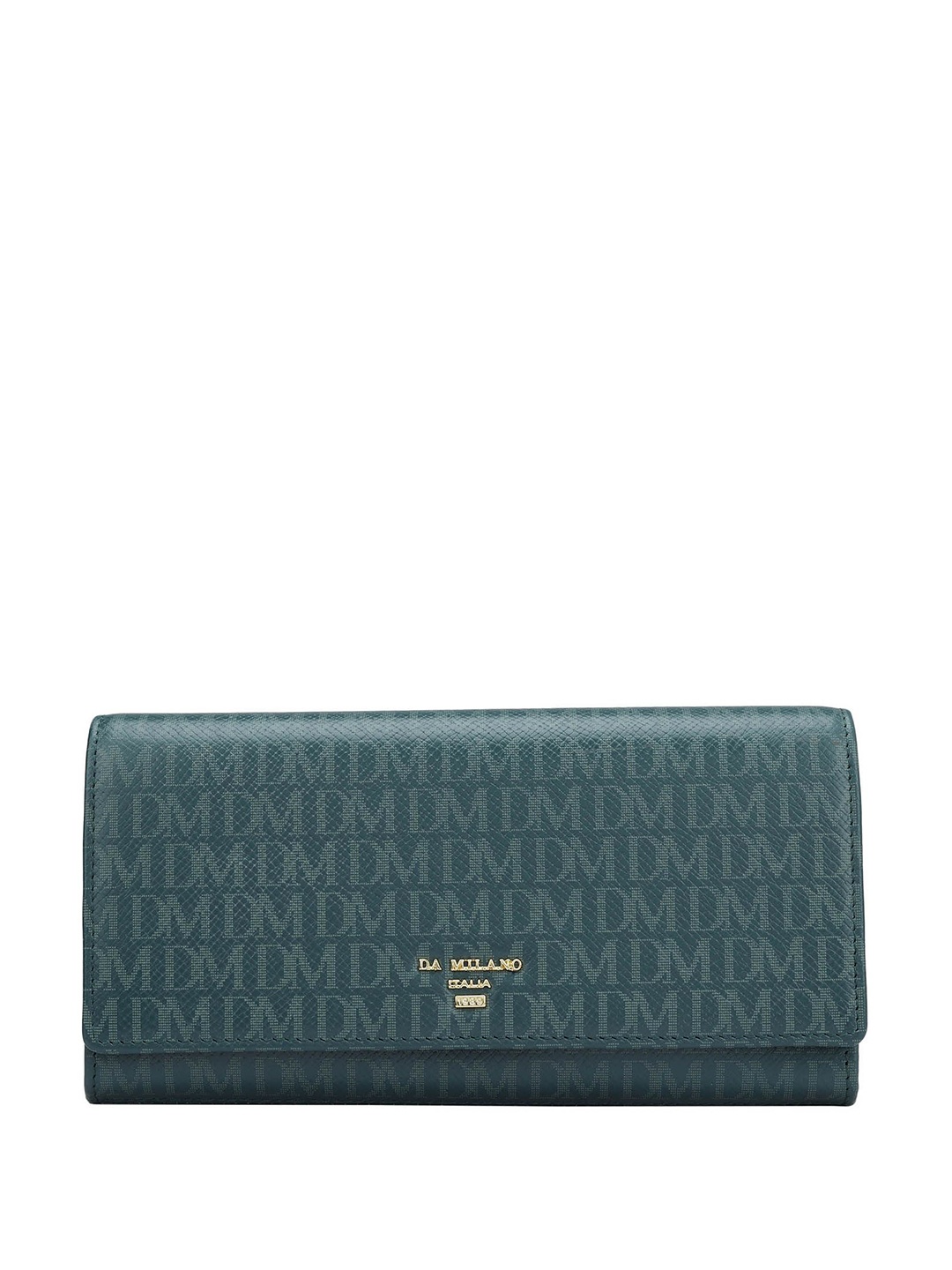 

Da Milano Women Printed Leather Envelope Wallets, Blue