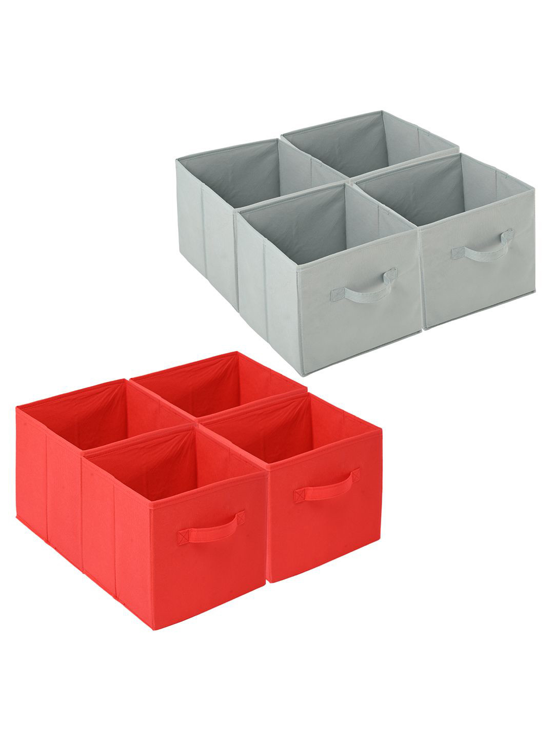

Kuber Industries Red & Grey 8 Pieces Drawer Organisers