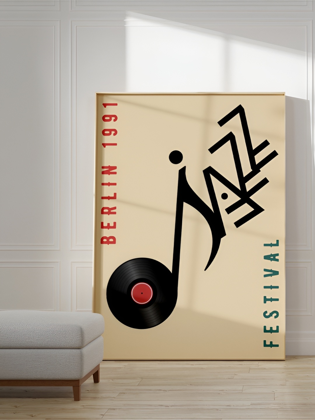 

SAF Off White & Black 1 Piece Wood Abstract Wall Paintings