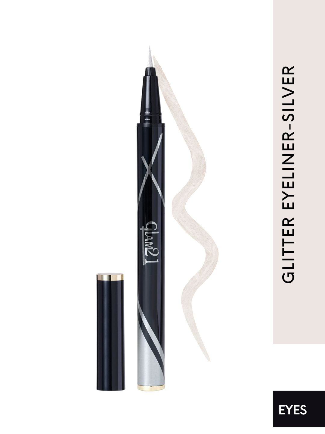 

GLAM21 Glitter Highly Pigmented Smudge-Proof Eyeliner Pen 2.5 ml - Silver 06