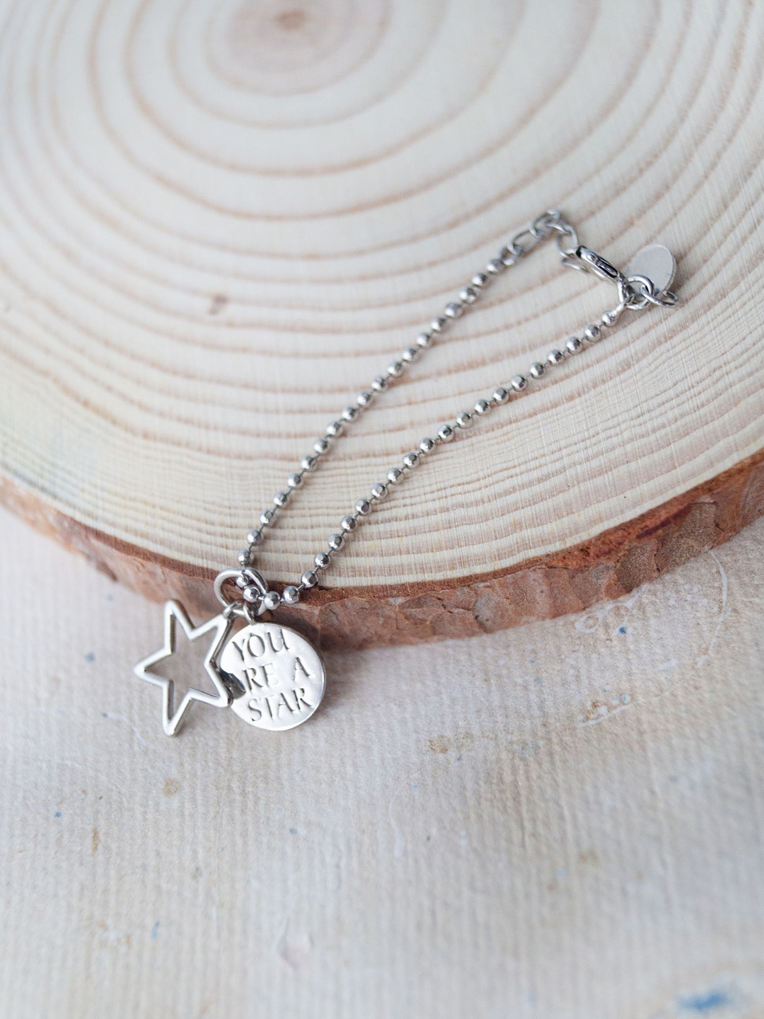 

MANNASH Sterling Silver Rhodium-Plated Star Watch Charm