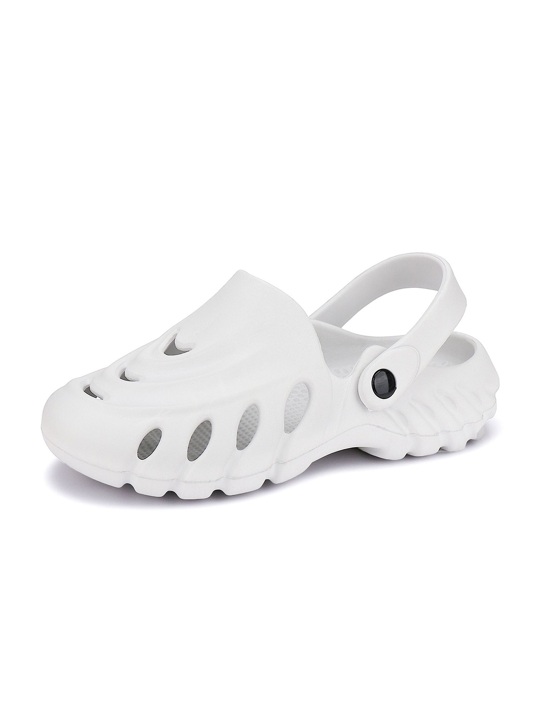 

BERSACHE Men Rubber Clogs, White