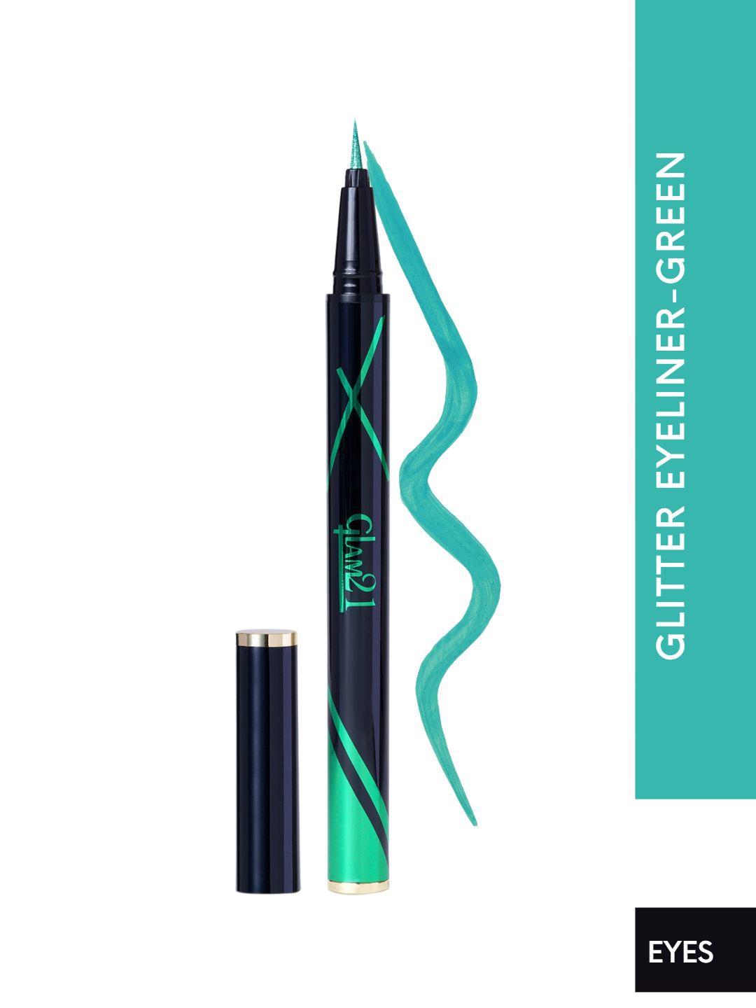 

GLAM21 Highly Pigmented & Smudge Proof Glitter Eyeliner - 2.5 ml - Green