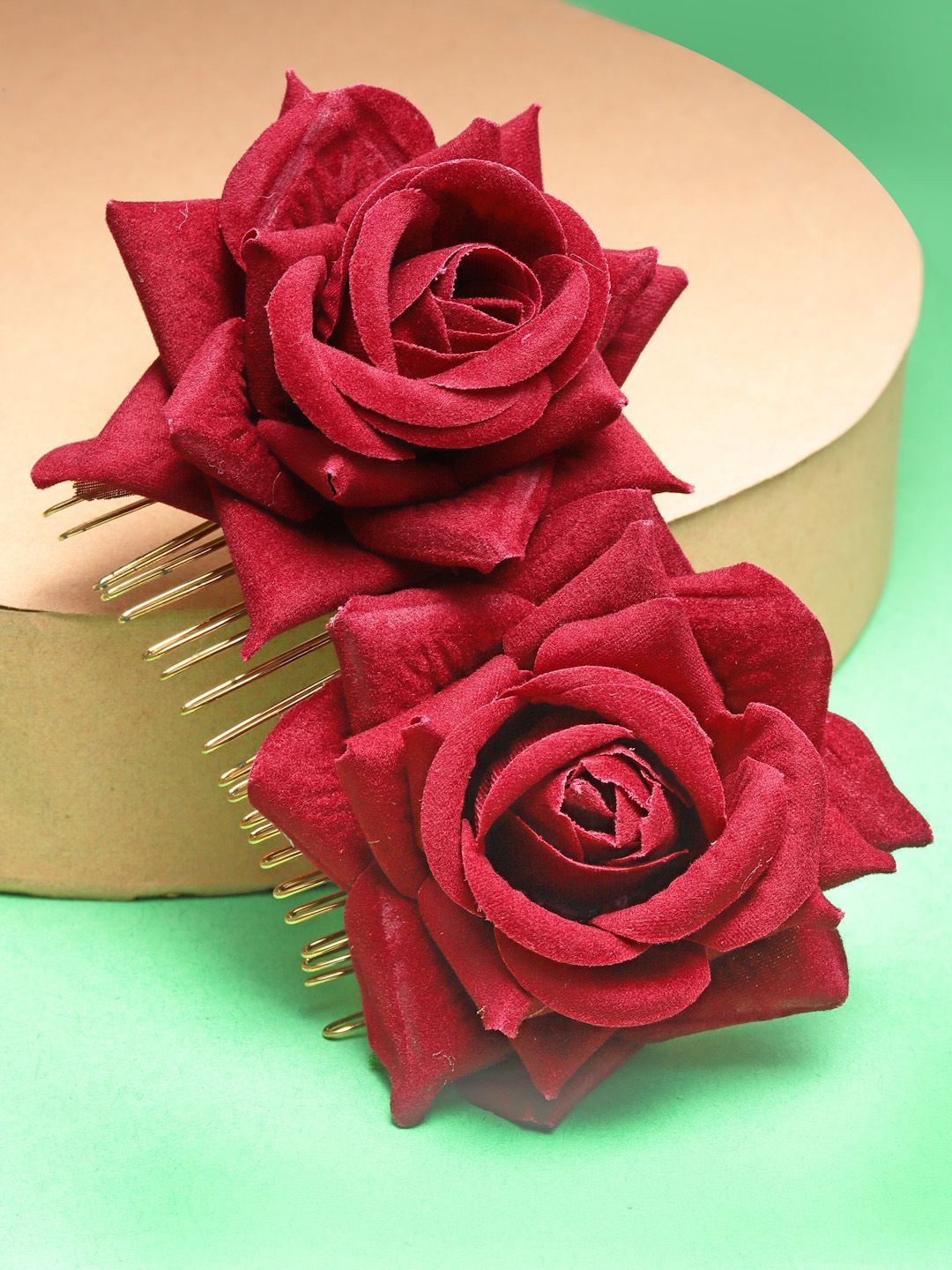

VOGUE HAIR ACCESSORIES Women Comb Pin, Maroon