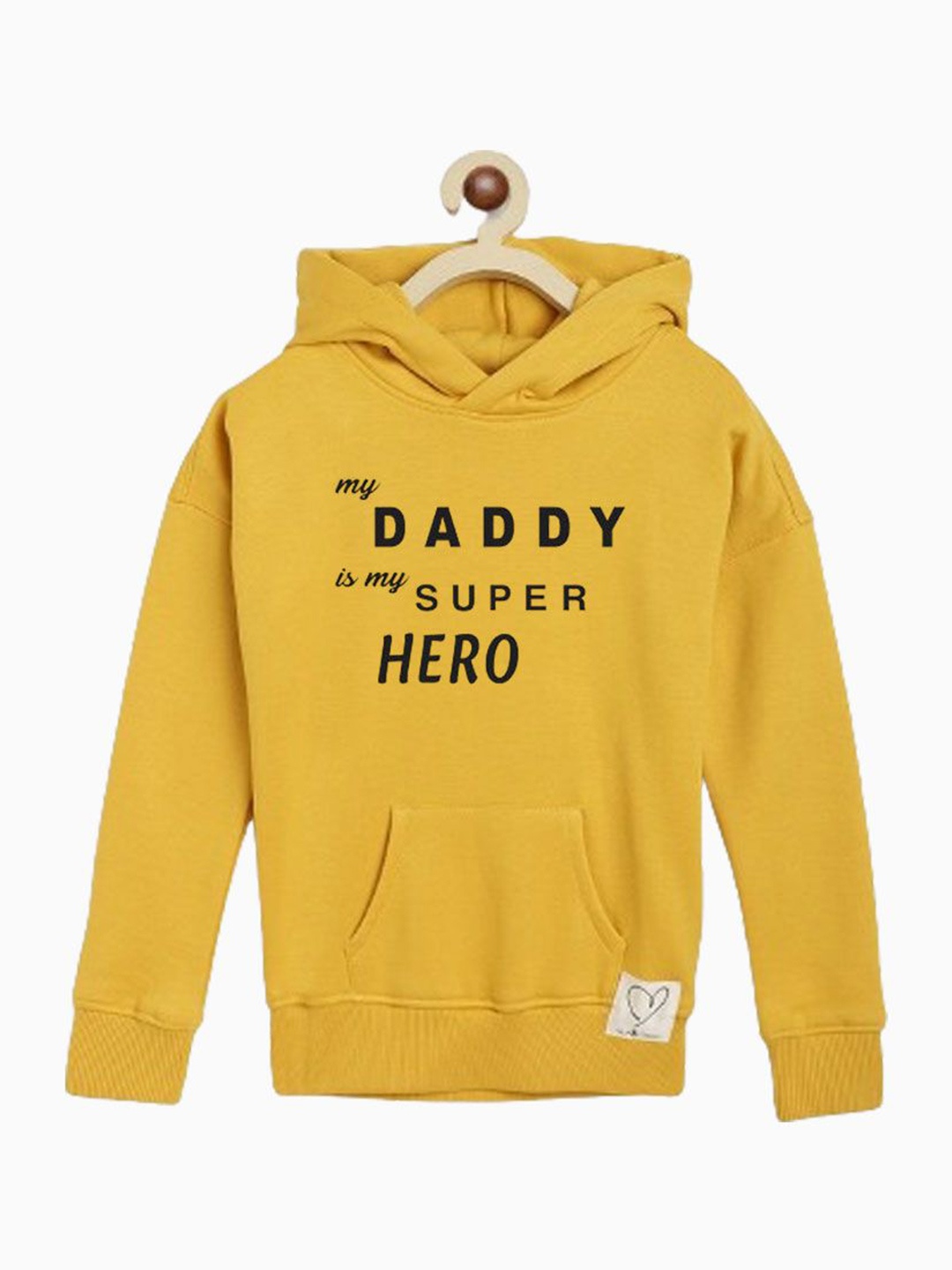 

BAESD Boys Typography Printed Cotton Sweatshirt, Yellow