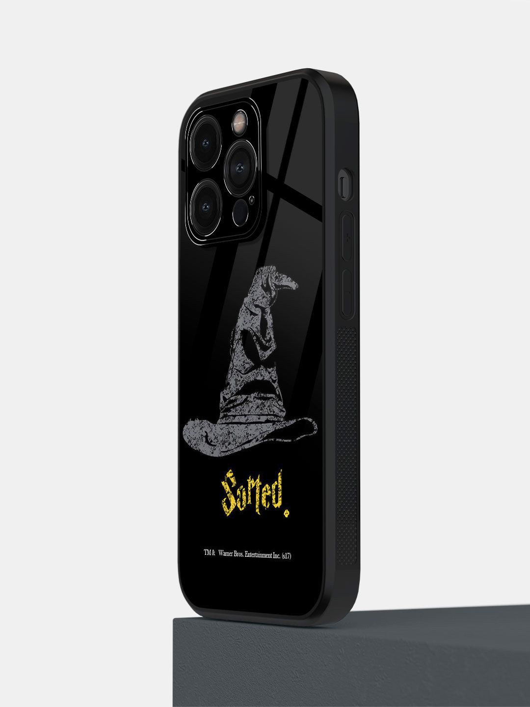 

macmerise Cartoon Characters Printed iPhone 14 Pro Back Case Mobile Accessories, Black