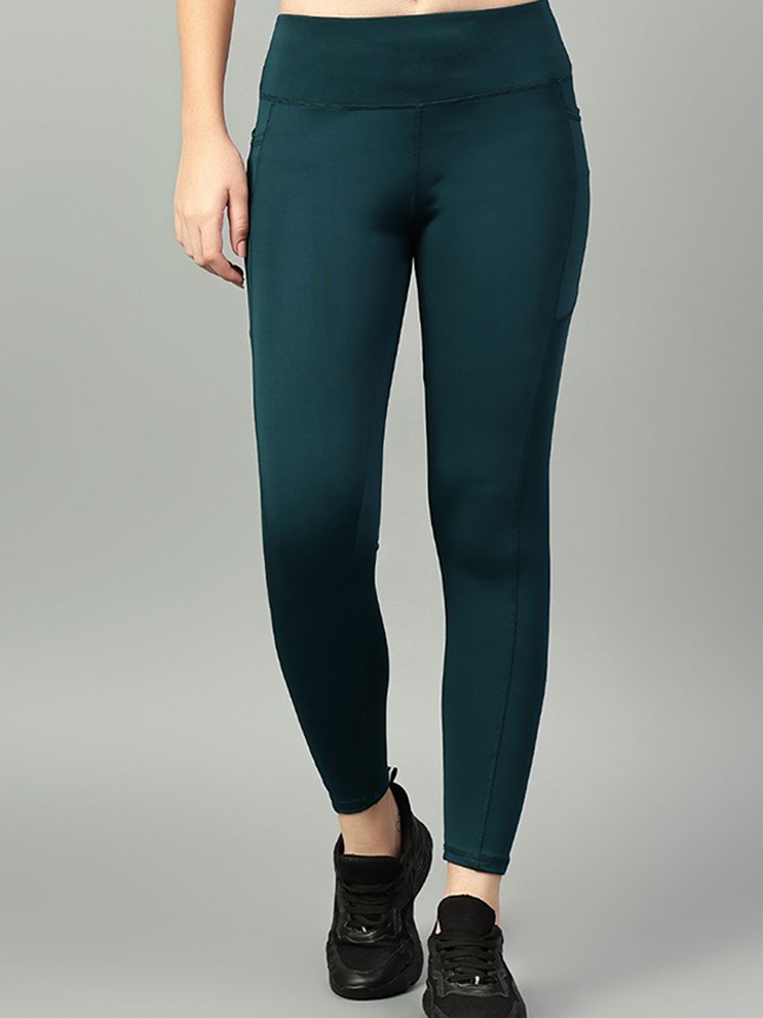 

COSVOS Women Ankle Length Gym Tights, Green