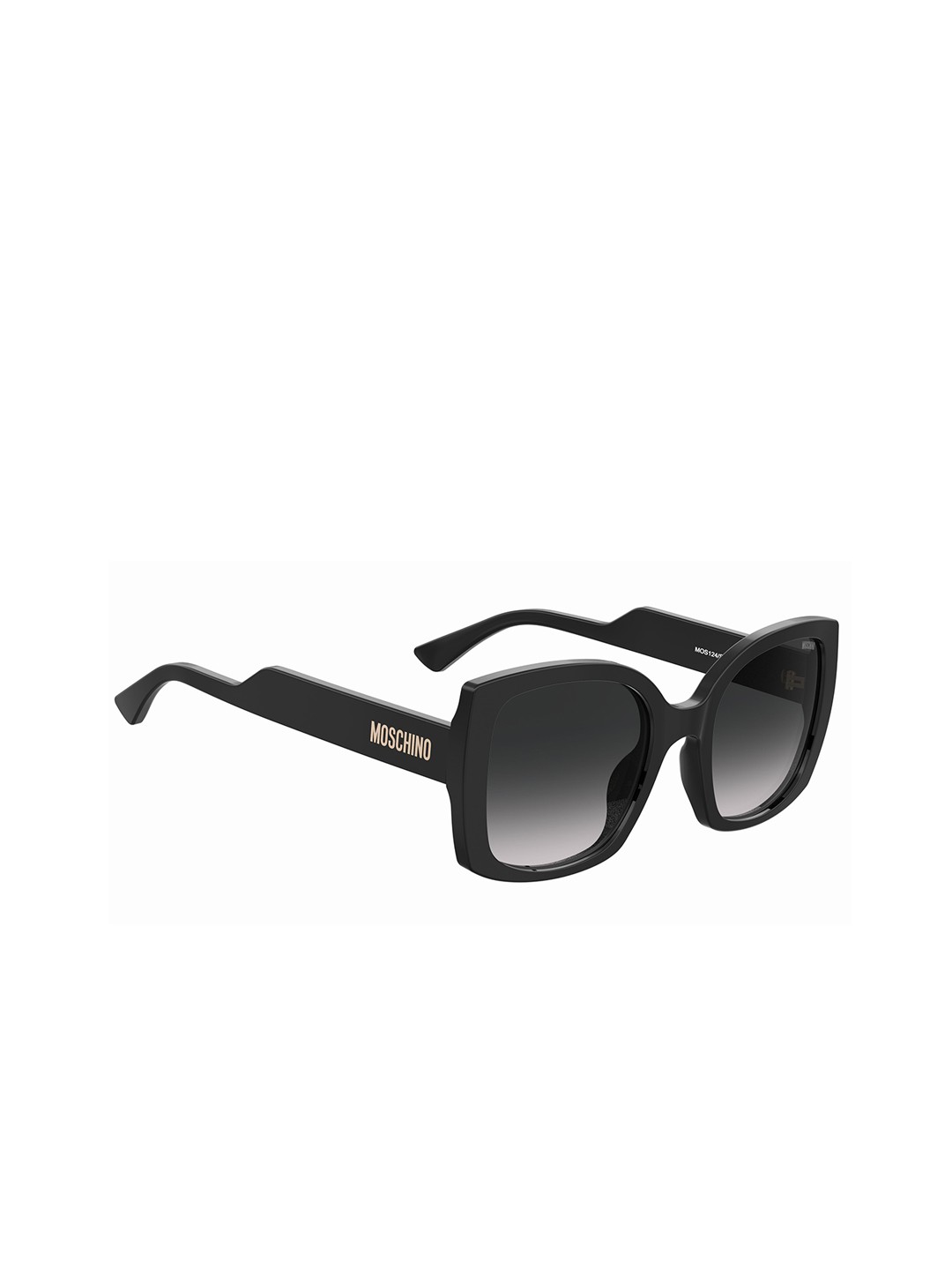

MOSCHINO Logo Women Square UV Protected Sunglasses 716736690612, Grey