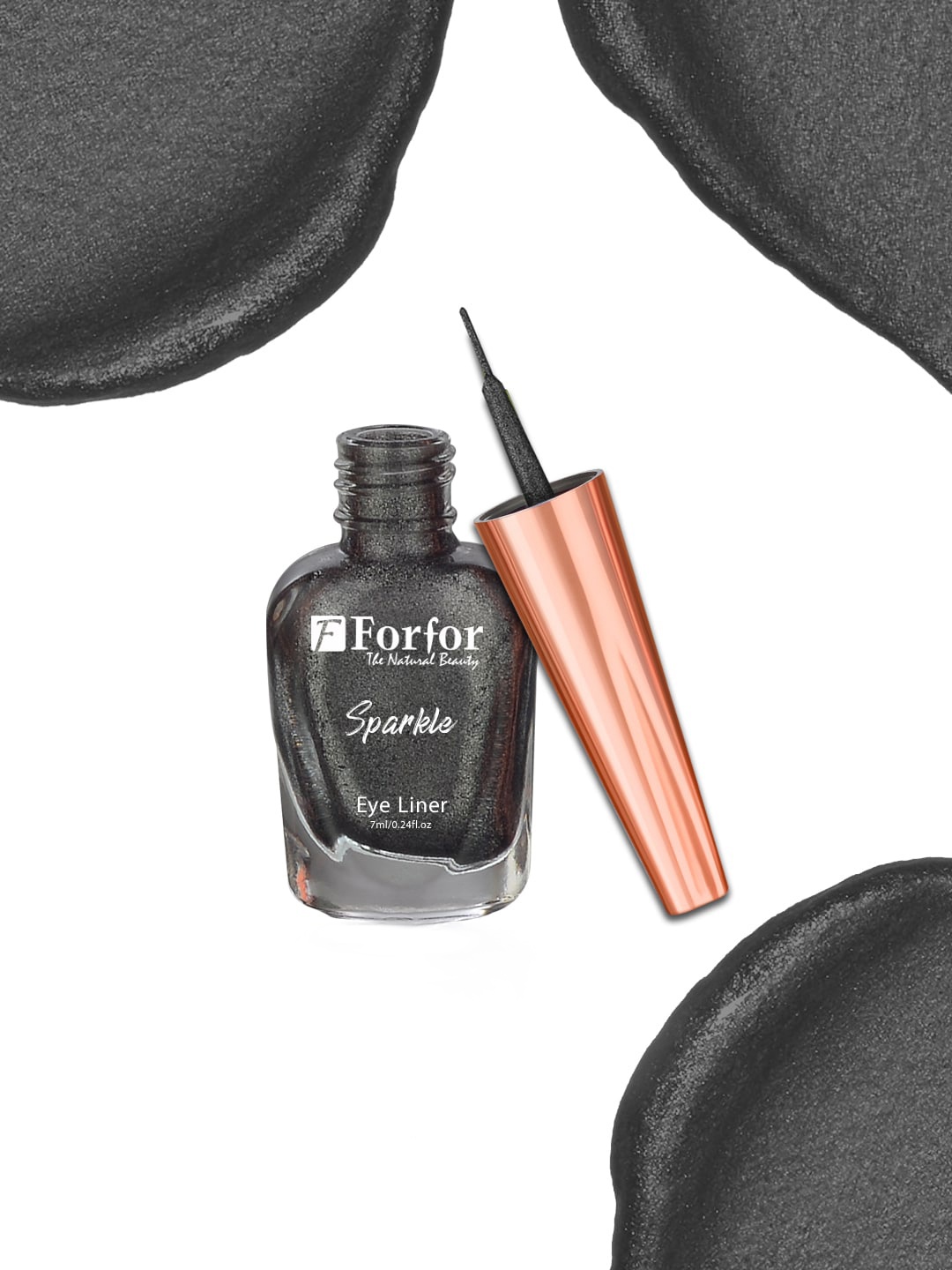 

FORFOR Sparkle & Glitter Smudge Proof Liquid Eyeliner 7ml - Black 02
