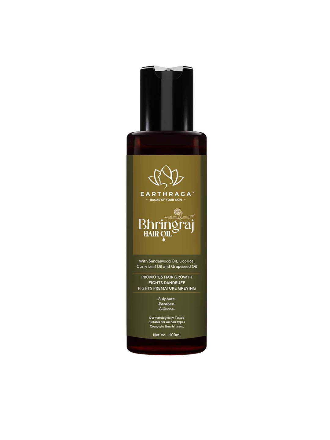 

Earthraga Bhringraj Hair Oil-100ml, Green