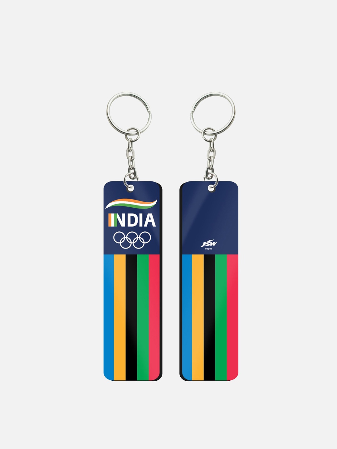 

FanCode Team India Olympic Logo Printed Key chain, Blue