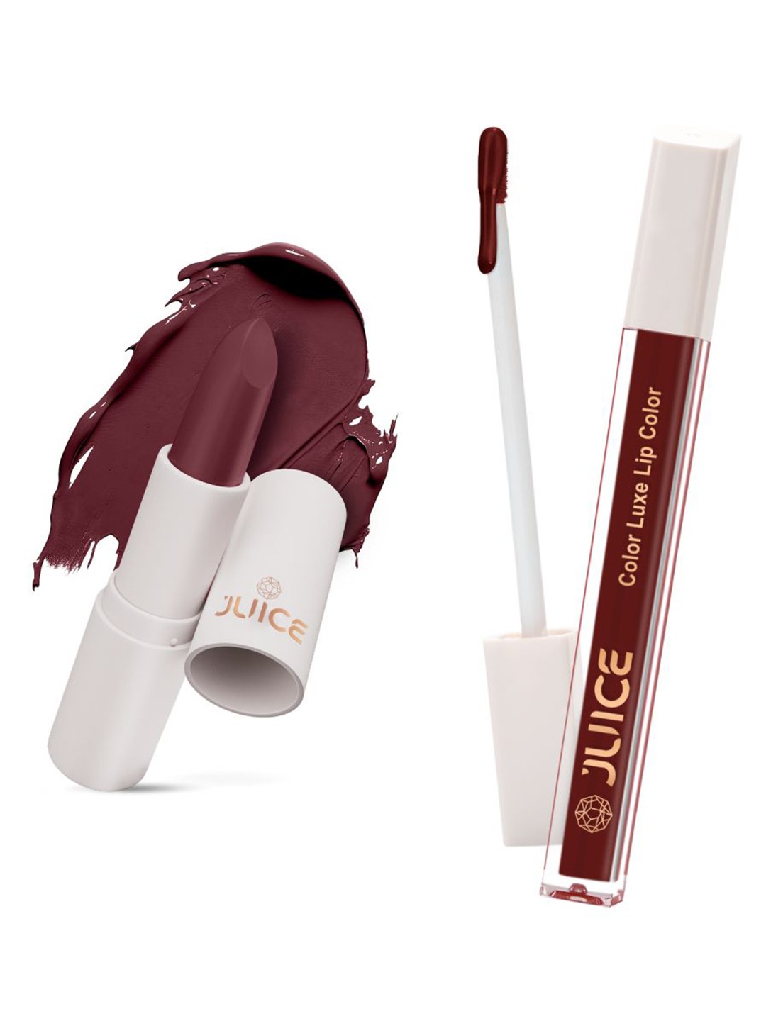 

JUICE Kiss Sensation & Color Luxe Set Of 2 With Bio Retinol Lipstick-4gm Each-M13 & M10, Maroon
