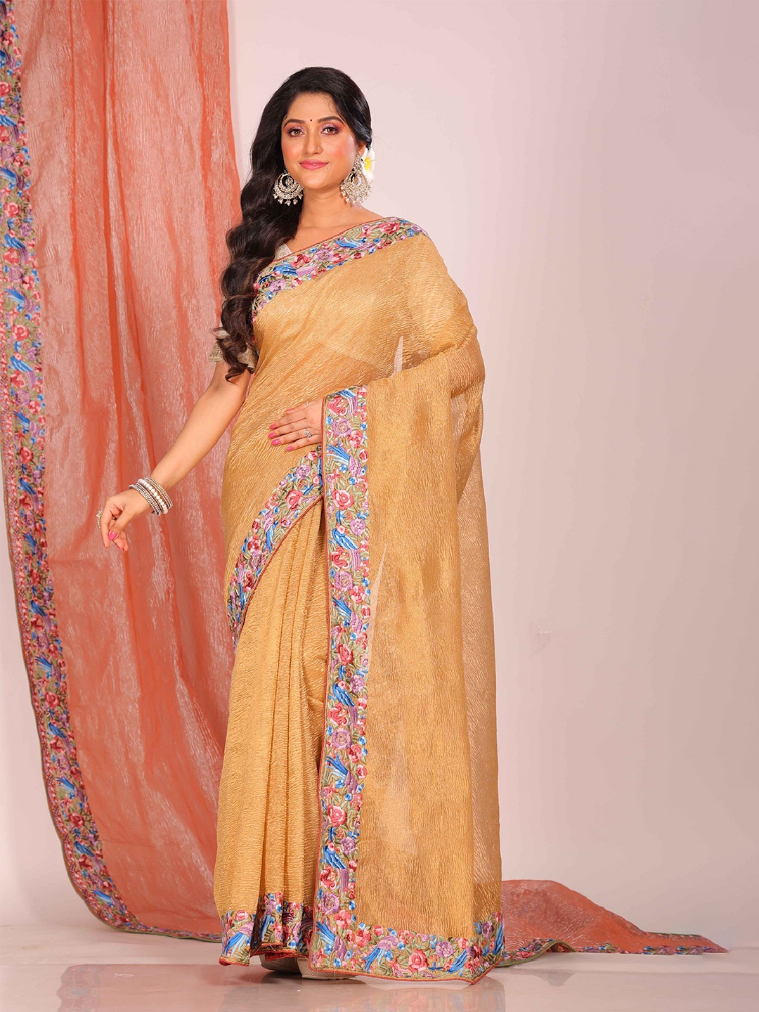 

Morchari Tissue Saree, Metallic