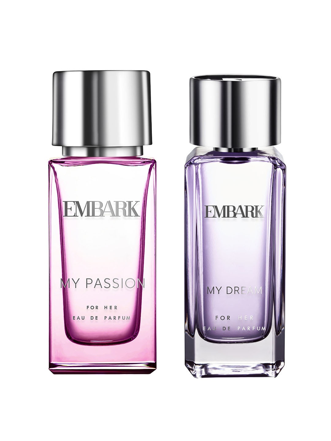 

EMBARK Women Set of 2 Eau De Parfum - My Passion 30ml + My Dream 100ml, Violet